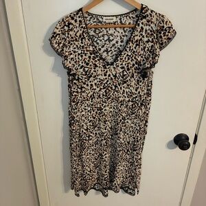 Zadig & Voltaire Animal Print Midi Dress